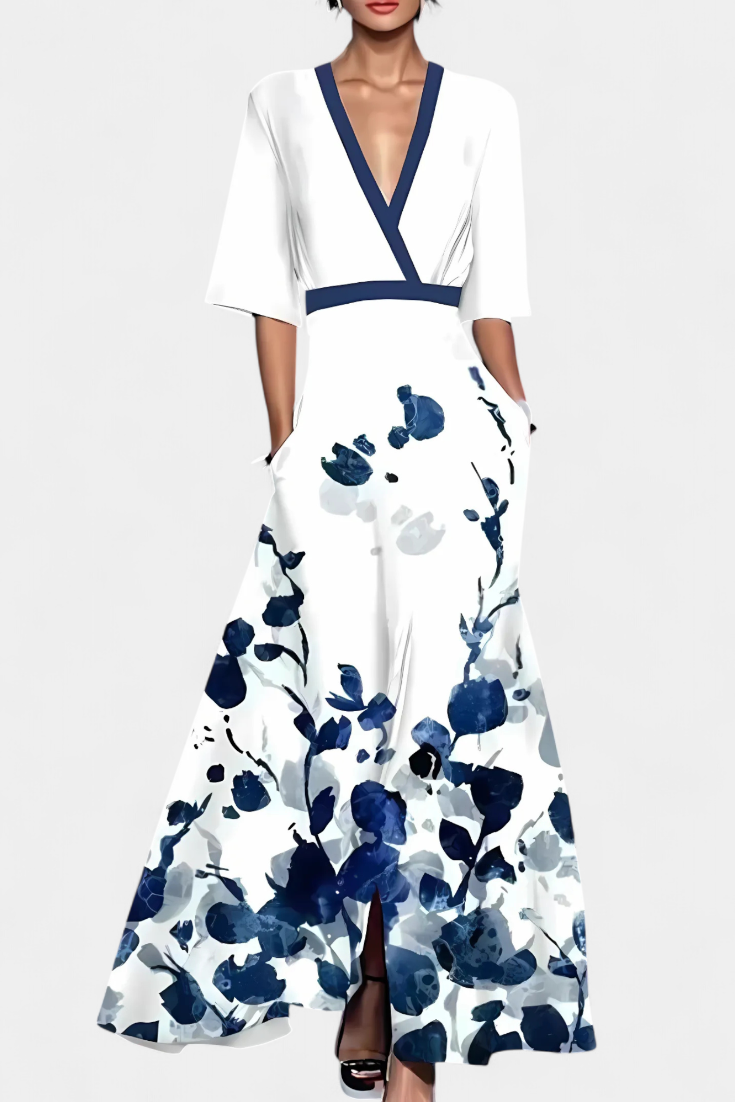 Daphne Robe à Imprimé Floral Raffiné