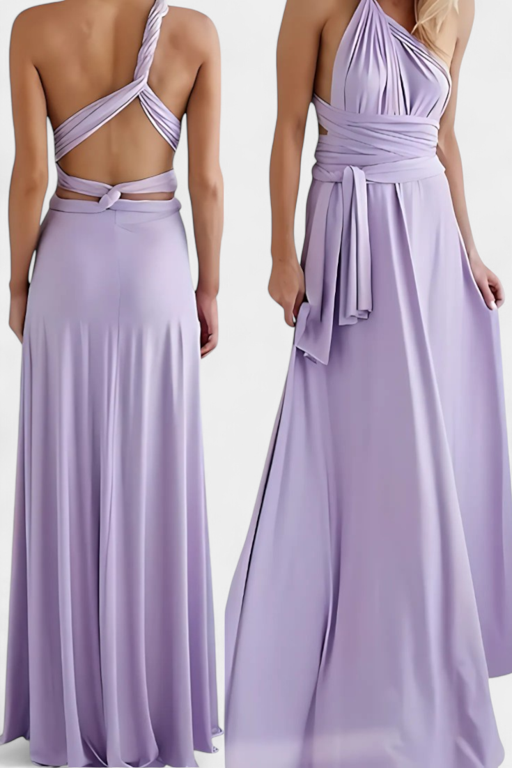 Josephine Robe Enveloppante à Décolleté Ajustable et Taille Nouée