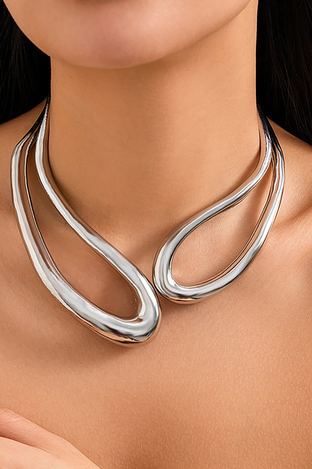 Asymmetrical Cut Necklace