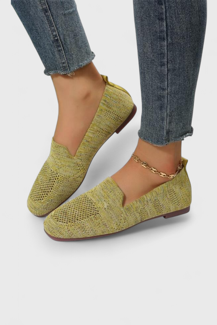 Ana Ballerine Orthopédiques à Semelle Flexible et Tissu Respirant