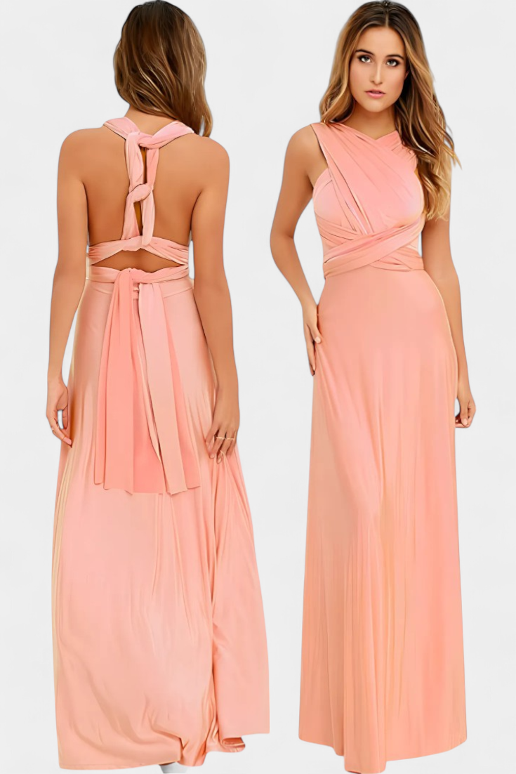 Josephine Robe Enveloppante à Décolleté Ajustable et Taille Nouée