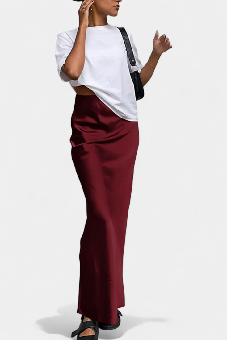 Fable Jupe Maxi à Silhouette Fluide et Style Utilitaire