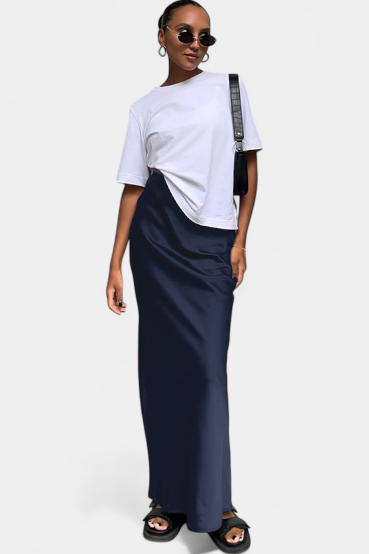 Fable Jupe Maxi à Silhouette Fluide et Style Utilitaire