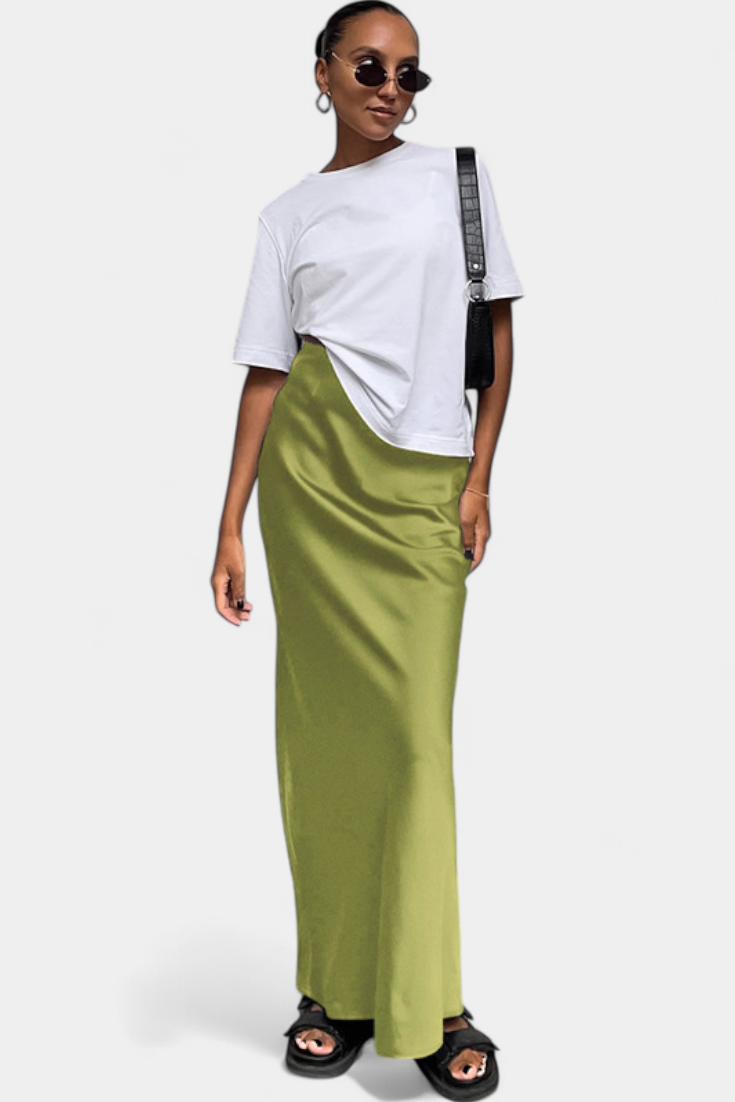 Fable Jupe Maxi à Silhouette Fluide et Style Utilitaire