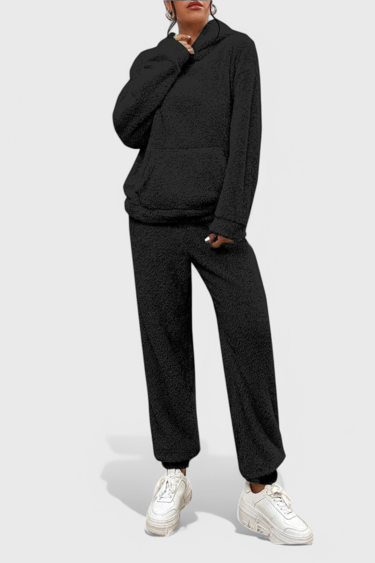 Billie Ensemble Deux Pièces en Teddy Doux et Chaleureux