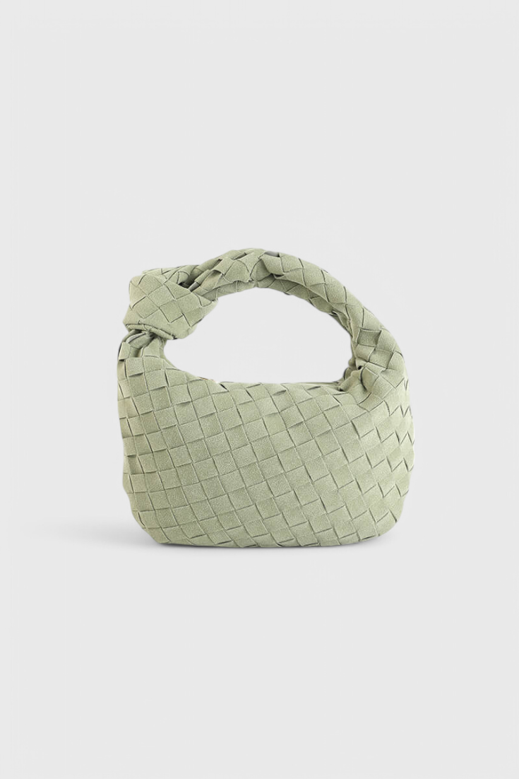 Remi Sac Mini en Daim Tissé avec Détail Nœud Sculptural