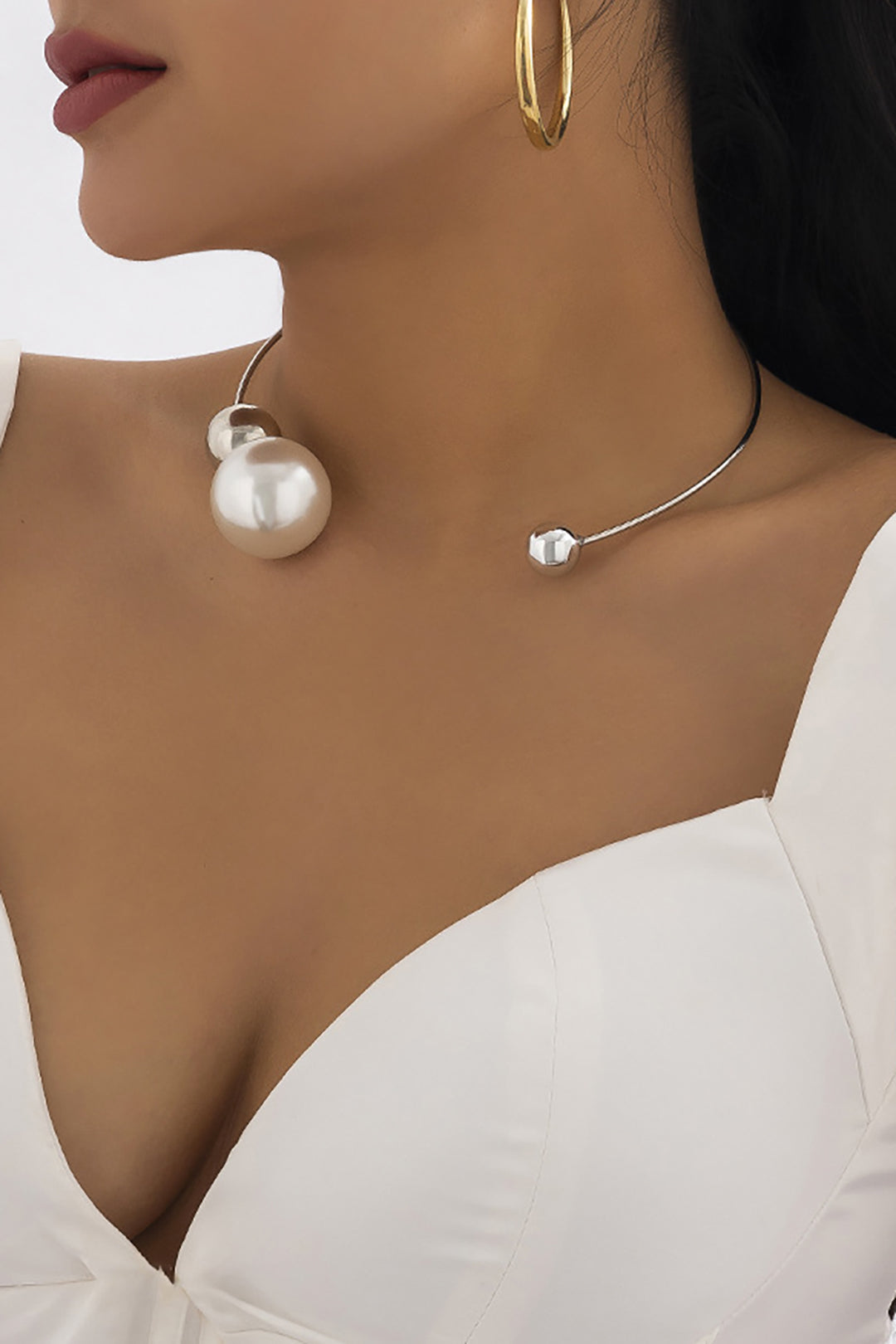 Colliers en Perles Métalliques Élégants