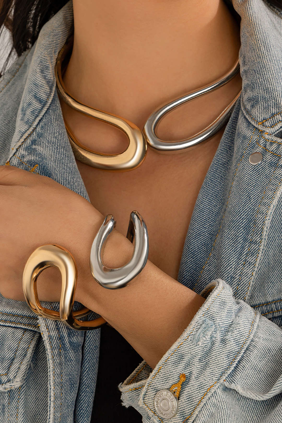 Asymmetrical Cut Bracelet