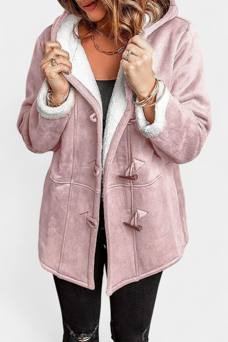 Jessa Manteau Long à Capuche Élégante