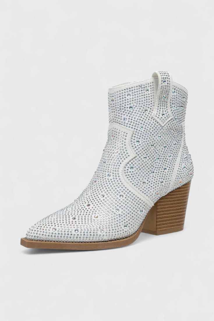 Berenice Bottes Patchwork à Fermeture Éclair et Semelle Robuste