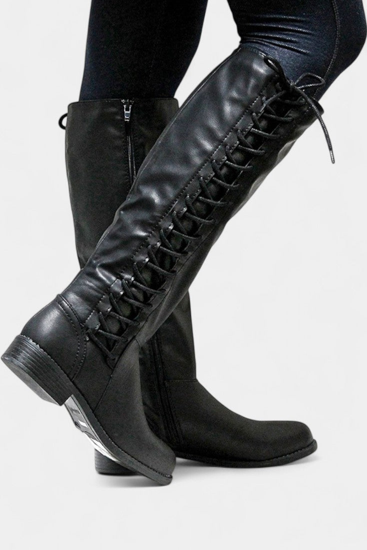 Minvera Bottes Hautes à Semelle Rembourrée et Design Polyvalent