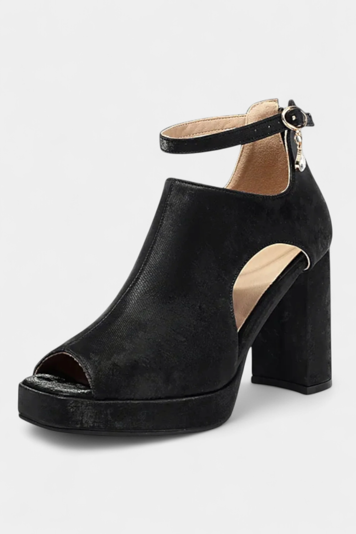 Lopez Talons Épais Multicolores au Design Audacieux