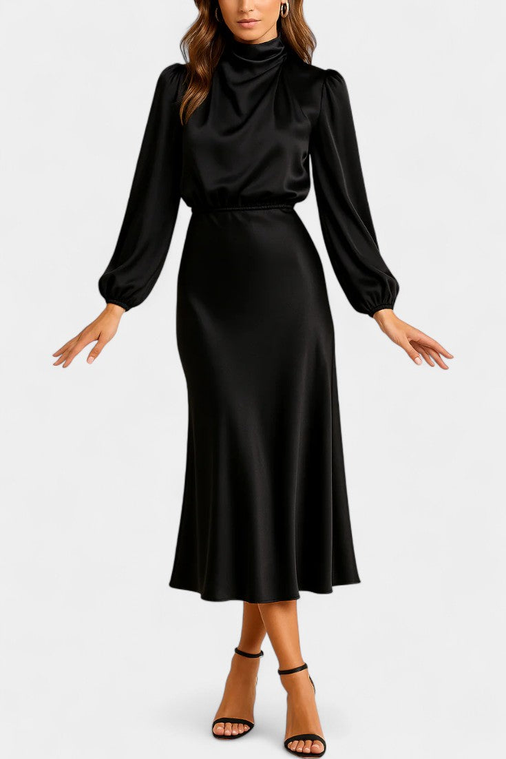 Cebu Robe Midi Taille Haute Élégante