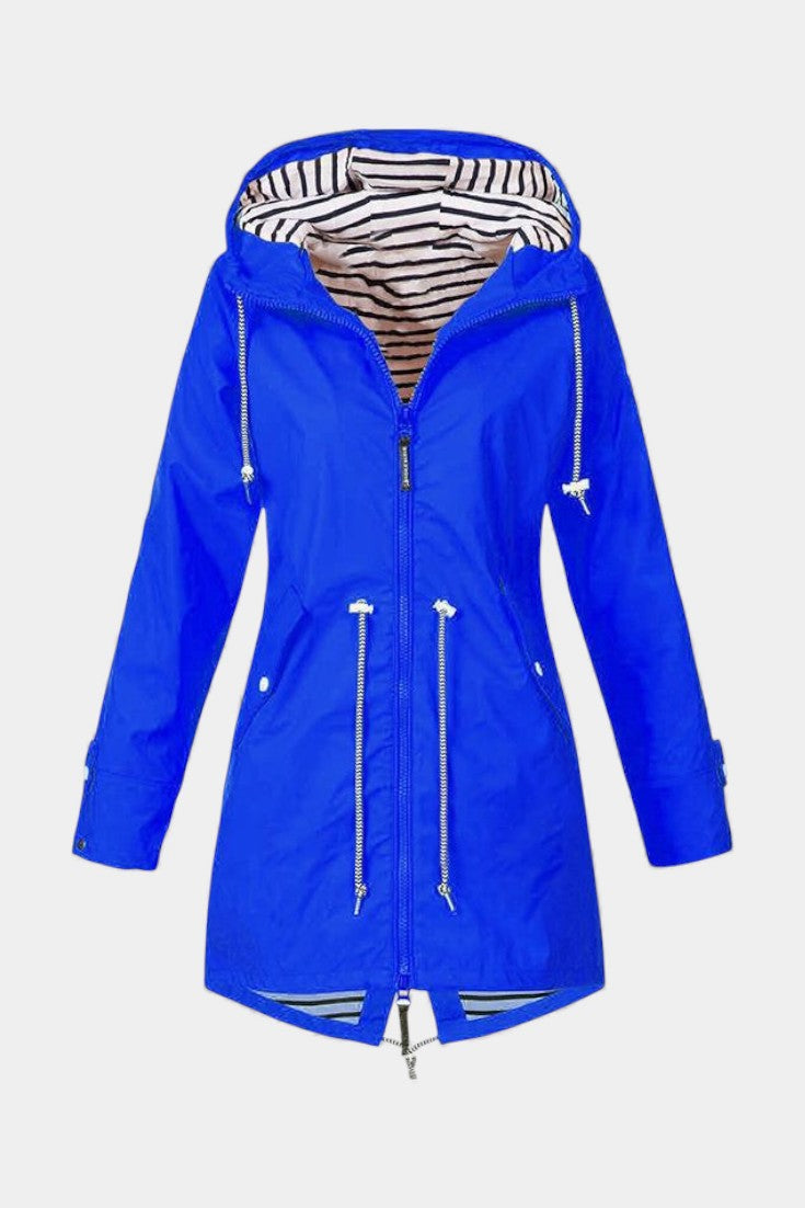 Aria Veste Imperméable à Capuche Ajustable