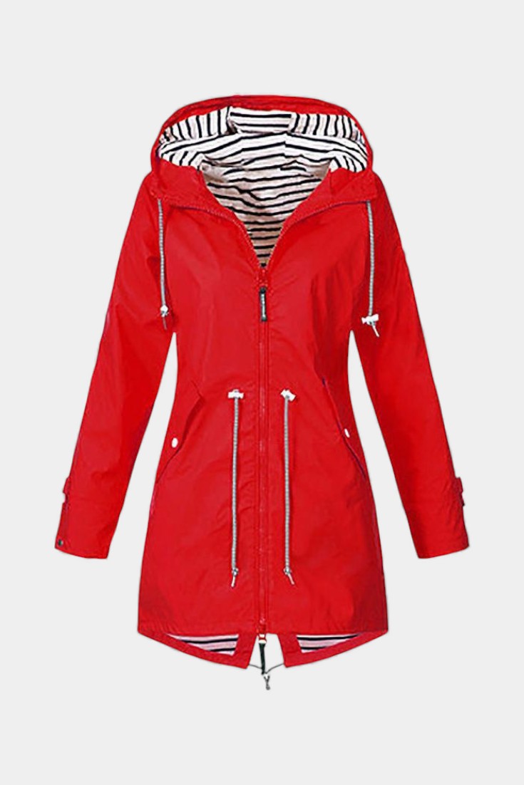 Aria Veste Imperméable à Capuche Ajustable