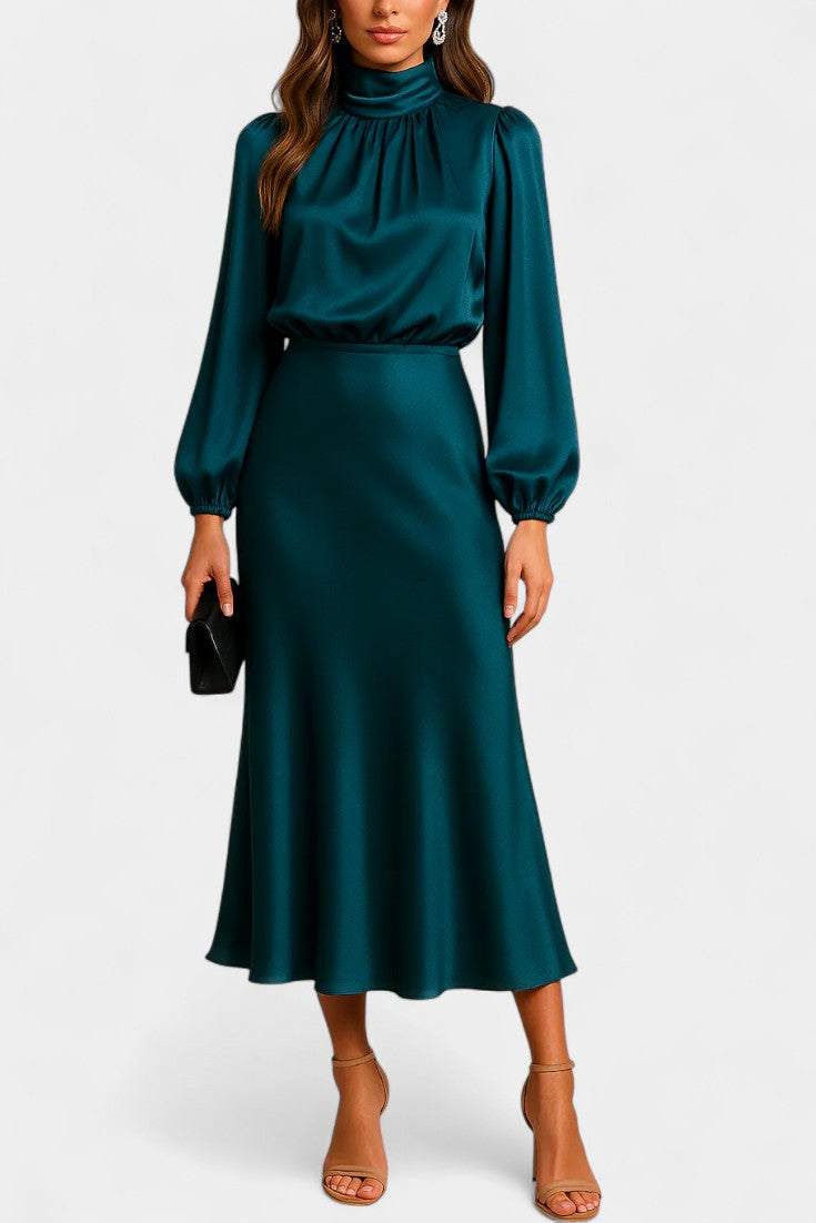 Cebu Robe Midi Taille Haute Élégante