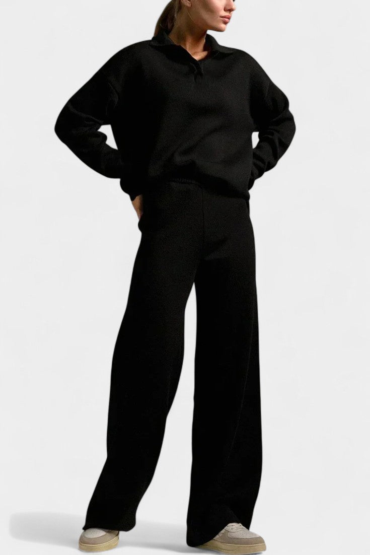 Clairette Ensemble en Maille Doux et Élégant Deux Pièces