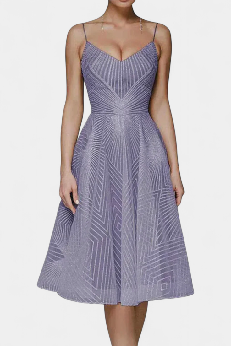 Everleigh Robe Longue Brodée à Silhouette Évasée