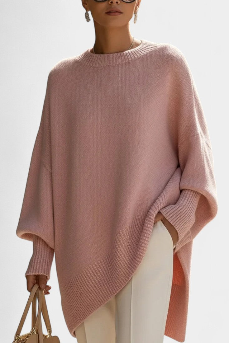 Ernesta Poncho Oversized Élégance Naturelle