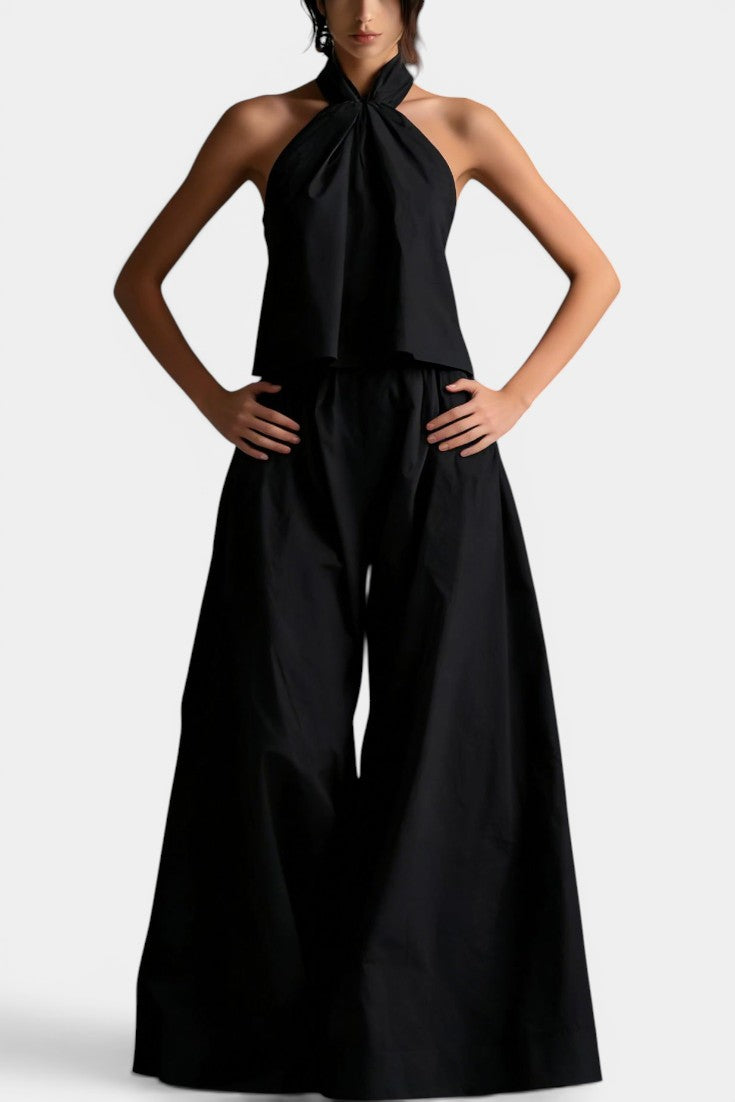 Bertille - Ensemble Halter & Pantalon Palazzo