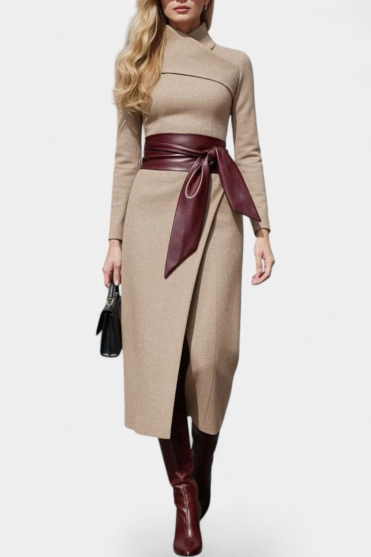 Nayeli Robe Asymétrique Couture Élégante