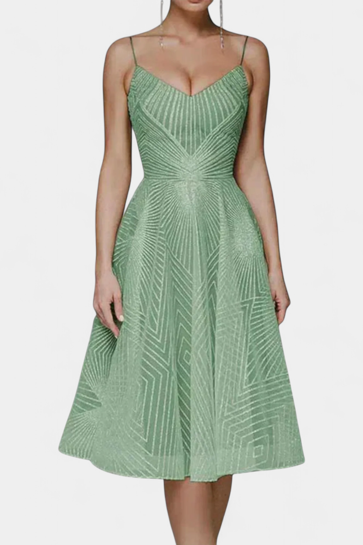 Everleigh Robe Longue Brodée à Silhouette Évasée