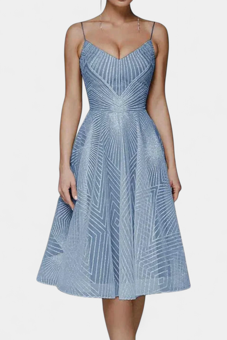 Everleigh Robe Longue Brodée à Silhouette Évasée