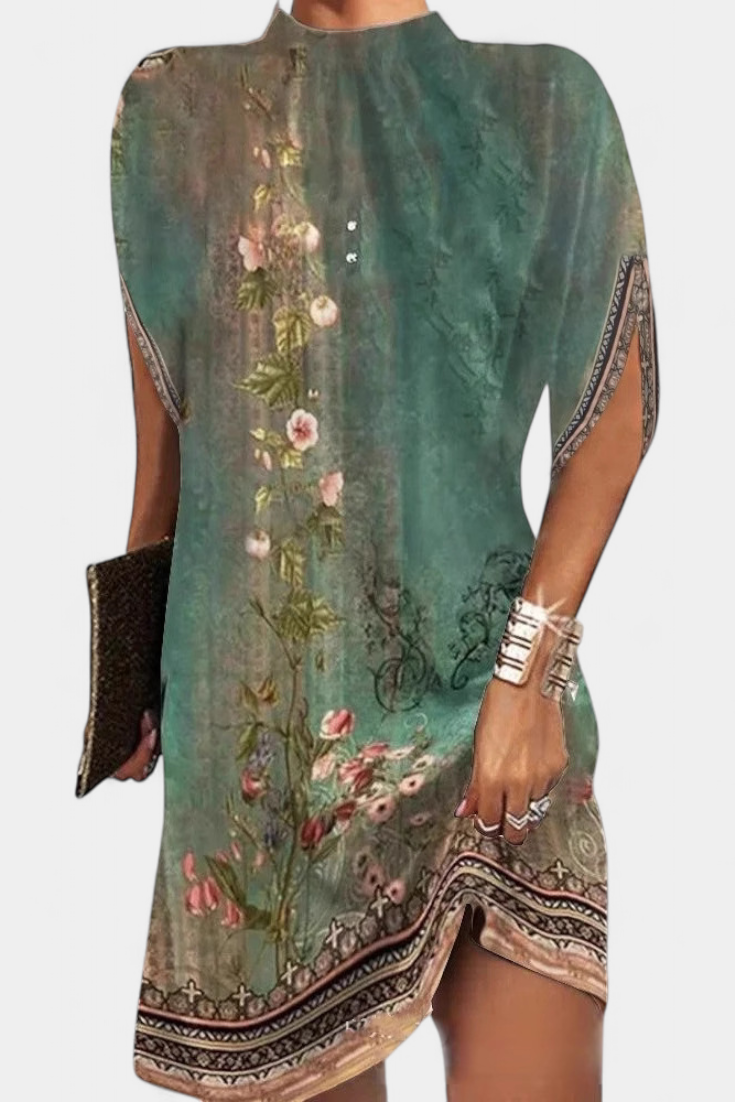 Haruna Robe Droite Monochrome Élégante