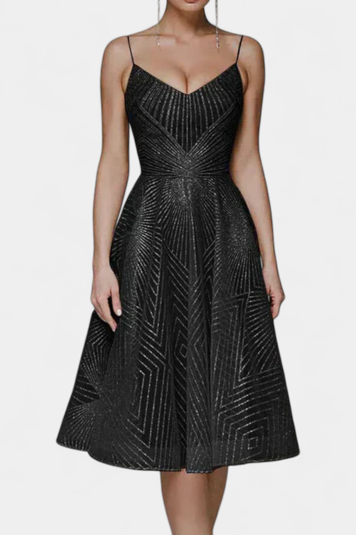 Everleigh Robe Longue Brodée à Silhouette Évasée