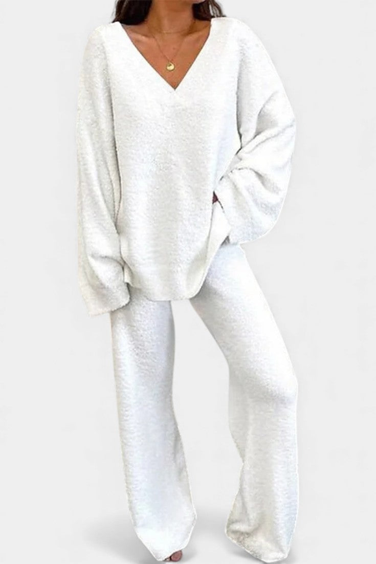 Siléale Ensemble Deux-Pièces Quotidien à Col V Confortable