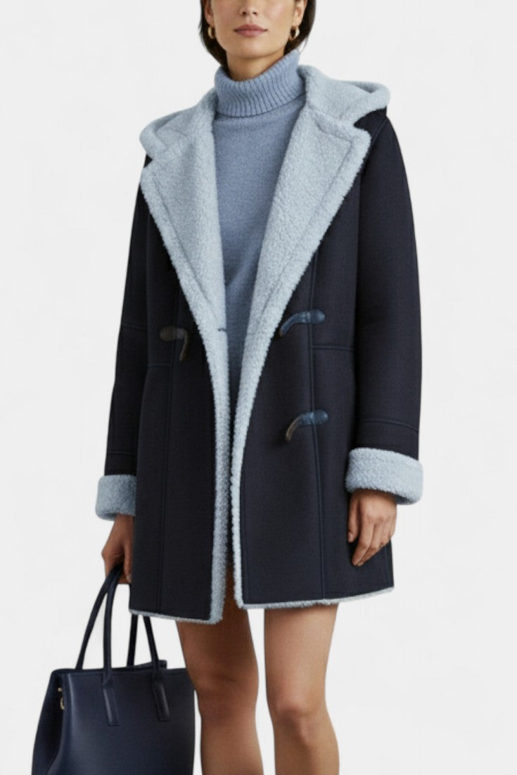 Katja Manteau à Capuche Décontracté et Élégant pour l’Hiver