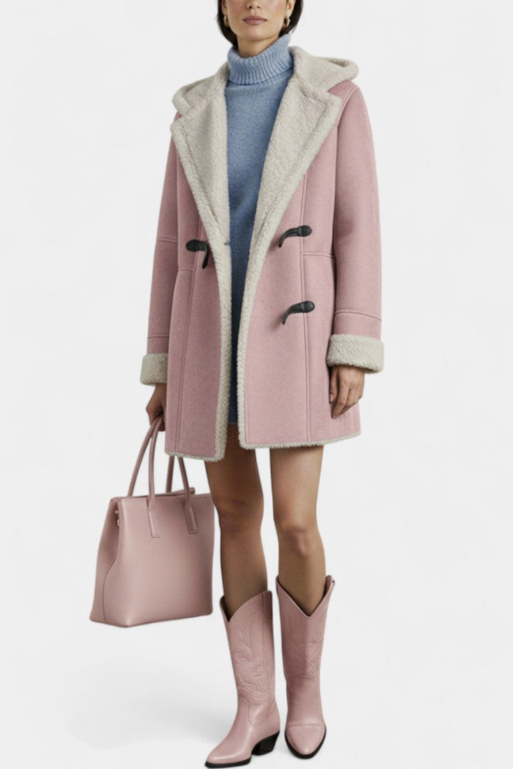 Katja Manteau à Capuche Décontracté et Élégant pour l’Hiver