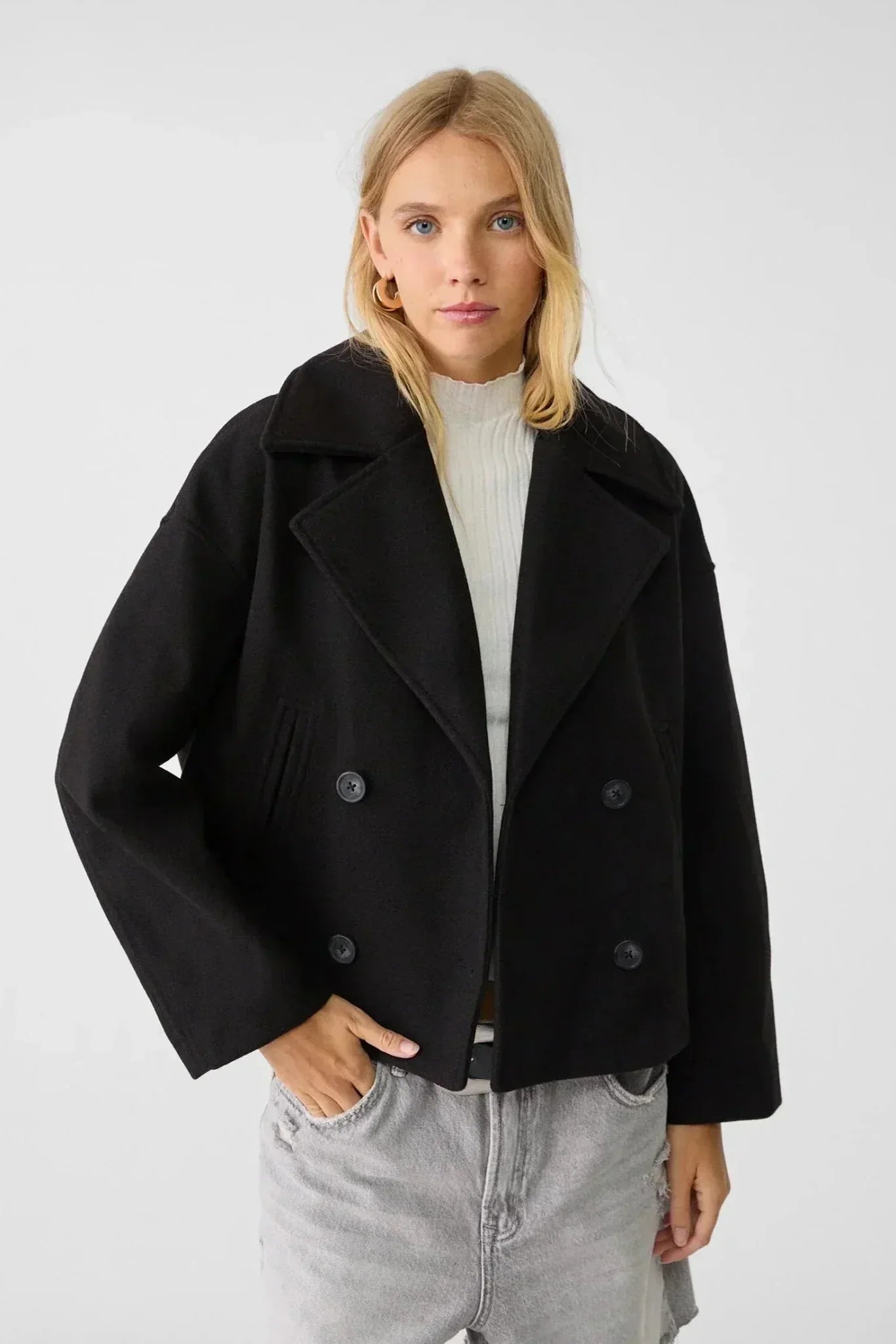 Destiny Veste à Double Boutonnage et Coupe Cintrée